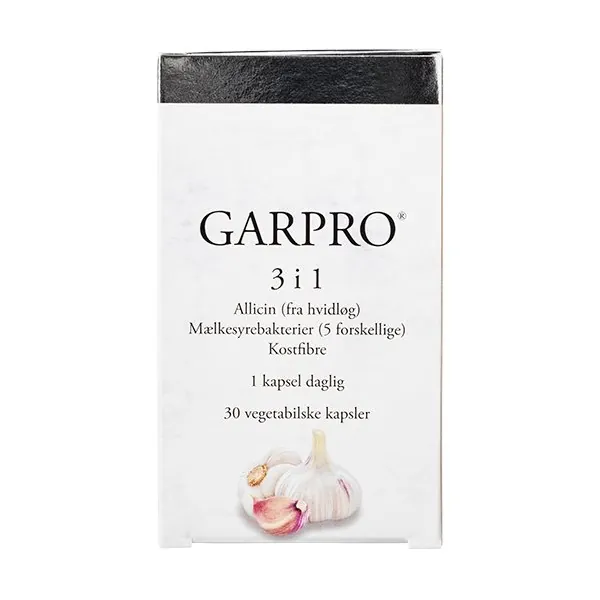 Garpro 3 i 1 Allicin, mælkesyrebakterier.. | 30 kap