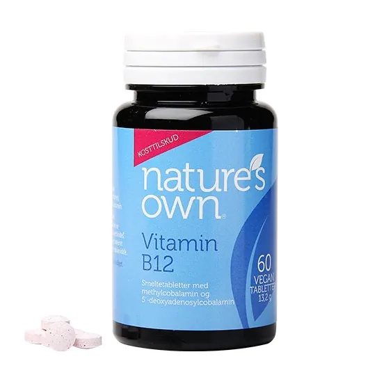 Vitamin B12 Vegan smeltetablet | 60 tab | Natures Own