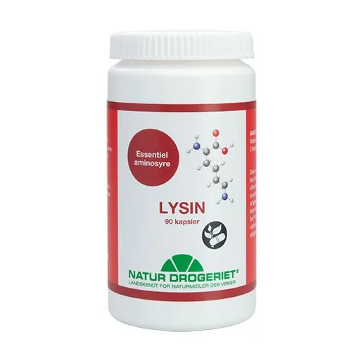 Lysin, essentiel aminosyre | 90 kap | Natur-Drogeriet