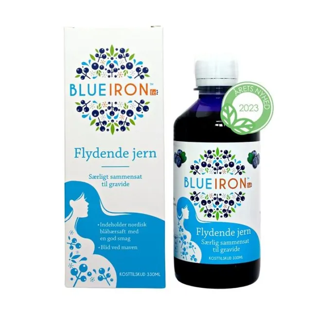 Blueiron flydende jerntilskud til gravide | 330 ml | Bidro