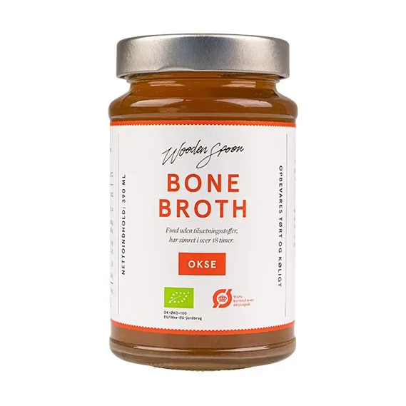 Bone Broth Okse øko | 390 ml | Wooden Spoon | Brodo