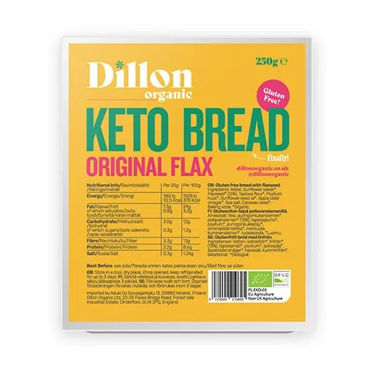 Keto Brød, øko og glutenfri | 250 g | NatureSource