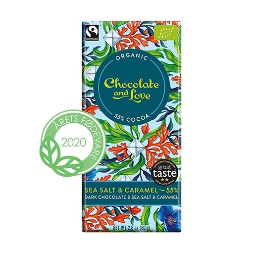 Chockolade Sea Salt øko | 80 g | Chocolate and Love