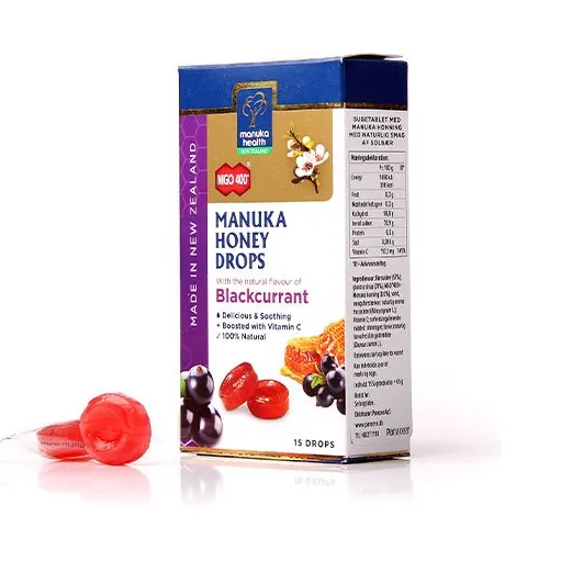 Manuka honning drops Blackcurrant | 65 g | Manuka Health