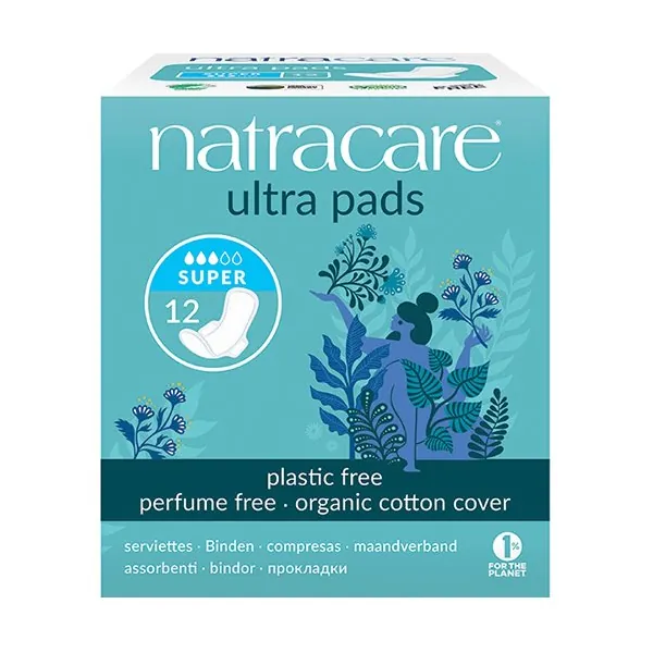 Ultra Pads | Super 12 | Natracare | 12 stk