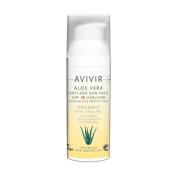 Aloe Vera Anti age sun face 15 | 50 ml | Avivir