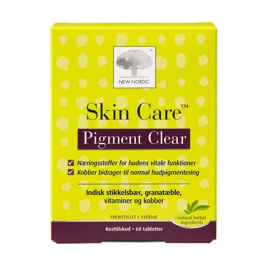 Skin Care Pigment Clear | 60 tab | New Nordic